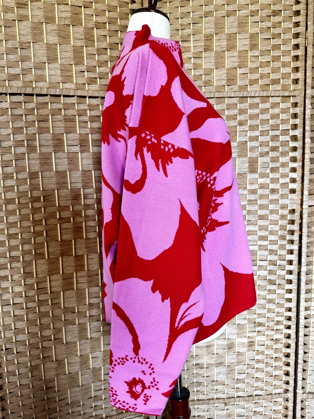 NWT Maeve red & pink mock neck sweater XL - Picture 5 of 12